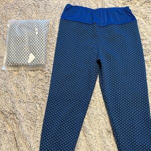 Blue and Grey Leggings